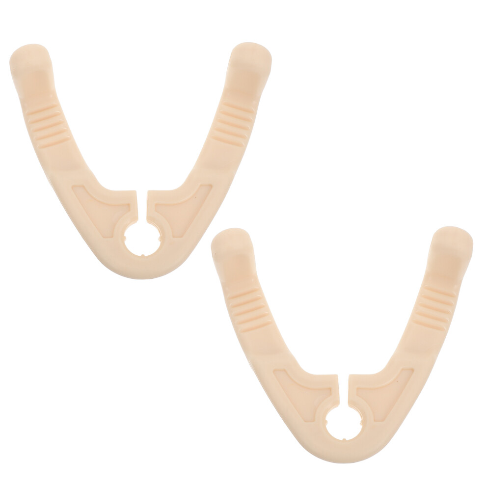 4Pcs Car Seat Headrests Hooks Pp Multipurpose Backseat Hangers Beige 3632889380729