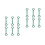12Pcs Kids Protector Locks Green ABS Baby Safety Drawer Locks for Home 5