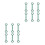 12Pcs Kids Protector Locks Green ABS Baby Safety Drawer Locks for Home 8
