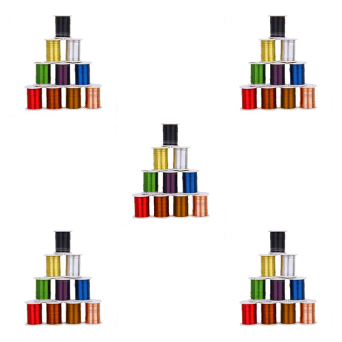 50Pcs Copper Beading String 0.3mm Assorted Colors for Jewelry DIY 2