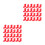 200Pcs Mini Santa Claus Boots Plastic Christmas Craft Table Decor 5