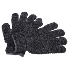 6Pairs Dark Grey Bathing Gloves Exfoliating Body Scrub Shower Mitts