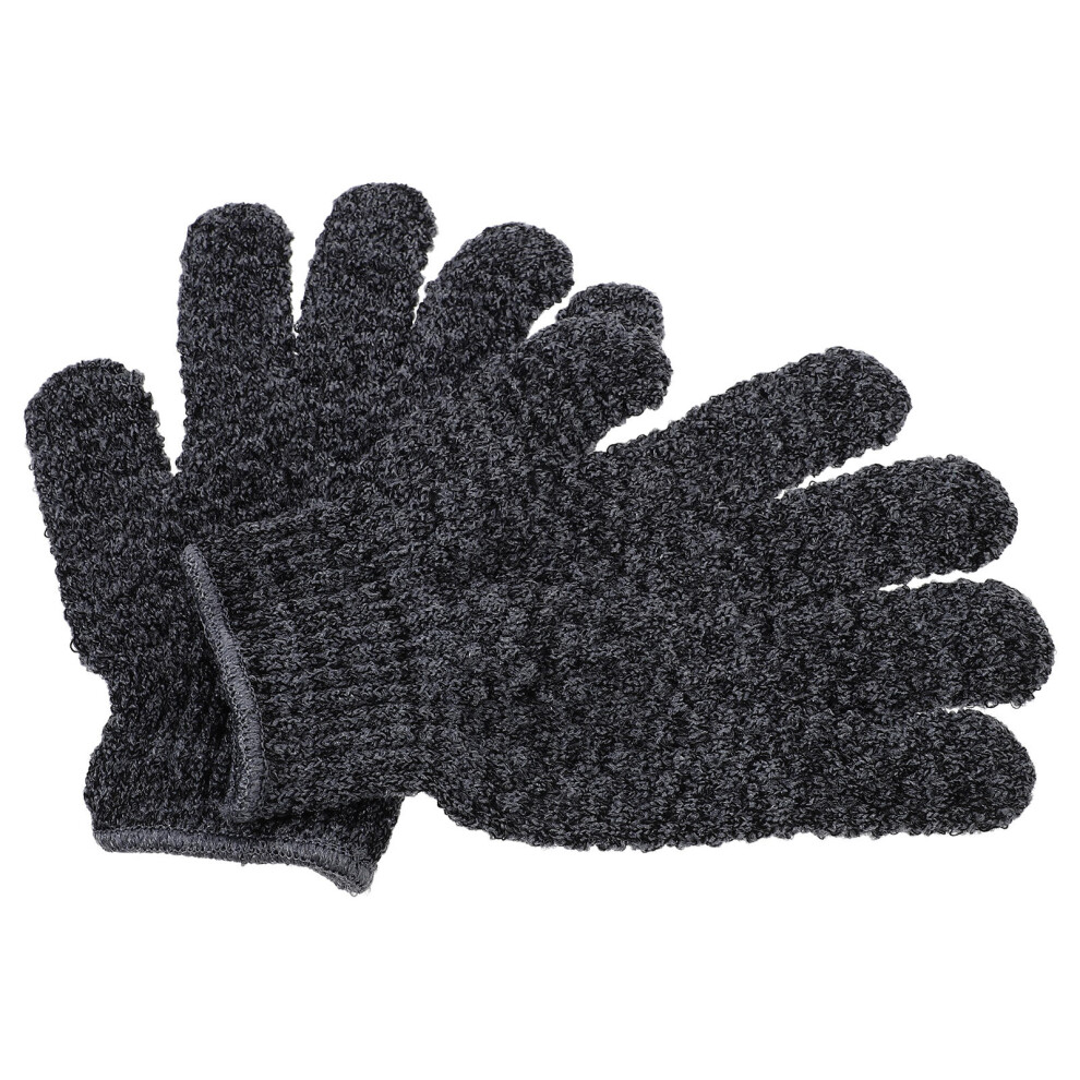 Aboofan Dark/Grey 6Pairs Bathing Gloves Exfoliating Body Scrub Shower Mitts