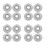 16Pcs Recessed Stainless Steel Fire Sprinkler Cover Plate Silver 8