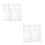 20Pcs Transparent PVC Stencil Sheets for Crafts Reusable Art Templates 2