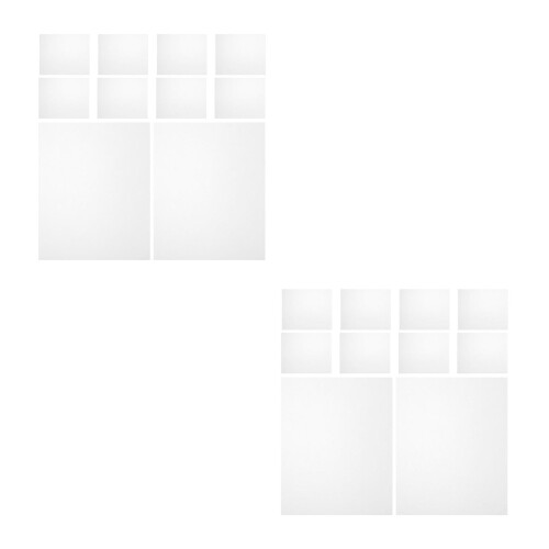 20Pcs Transparent PVC Stencil Sheets for Crafts Reusable Art Templates 1