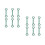 12Pcs Kids Protector Locks Green ABS Baby Safety Drawer Locks for Home 9