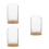 3Pcs Bamboo Base Glass Display Dome for Hydroponic Plant Propagation 6