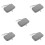 5Pcs Hard Eva Diabetic Meter Case Grey - Shockproof Travel Storage Bag 7