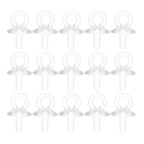 400Pièces Fixations Cup Résine Transparentes Pour Handmade