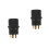 2Pcs Compact Rv Generator Plug Adapter 30A to 50A Heavy Duty Black 5