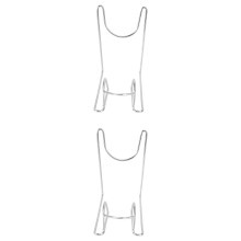 4Pcs Stainless Steel Boots Organizer Silver Footwear Rack