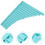 2Sets Beginner Pan Flute for -Blue Plastic Wind Instrument 11
