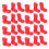 200Pcs Mini Santa Claus Boots Plastic Christmas Craft Table Decor 3