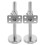 6Pcs Silver Stair Handrail Brackets Wall Mount Supports for Home Use 3