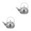 2Pcs Stainless Steel Tea Maker Pot with Removable Infuser Silver 5