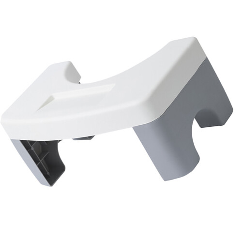 2Pcs White Thick PP Toilet Footstool Stable Anti-Slip Bathroom Stool 1