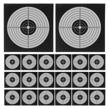 100Pcs Portable Black Target Paper for Home Shooting Practice Supplies
