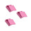 3Pcs Pink Square Tinplate Candy Containers with Lid for Home Use 5