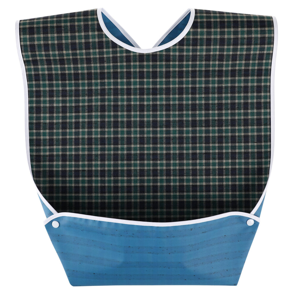 2Pcs Washable Elderly Bibs Clothing Protector For Adults Happyyami