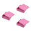 3Pcs Pink Square Tinplate Candy Containers with Lid for Home Use 6