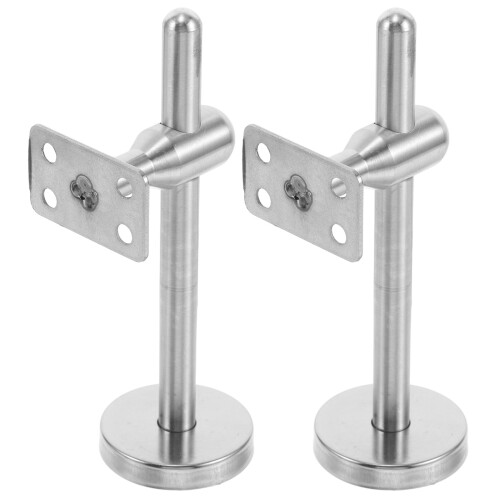 6Pcs Silver Stair Handrail Brackets Wall Mount Supports for Home Use 1