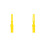2Pcs Durable Yellow Plastic Paint Mixing Rods Manual Stirring Tools 6