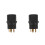 2Pcs Compact Rv Generator Plug Adapter 30A to 50A Heavy Duty Black 3