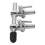 Durable Grey Brake Fluid Bleeder Hose Connector 3-Way Tee Fitting 1