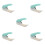 5Pcs Manual Star Hole Paper Punch Precise Smooth Edges Sky-Blue Tool 8