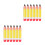 12Pcs PVC Inflatable Pencil Balloons Multi to School Decor 8