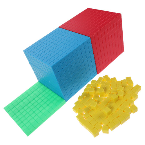 2Sets Base Ten Blocks Math Supplies for Teacher Classroom 1