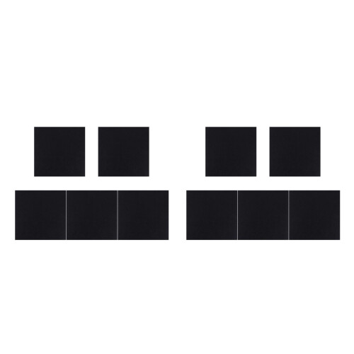10Pcs Black Felt Acoustic Panel Absorbing Board for Ktv 2