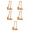 5Pcs Wood Yarn Holder Magnetic Rotating Spool Rack Compact Home Use 7