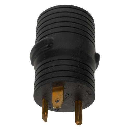 2Pcs Compact Rv Generator Plug Adapter 30A to 50A Heavy Duty Black 1