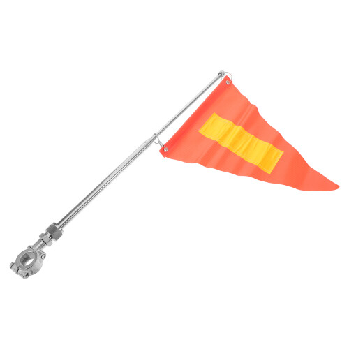 2Pcs Versatile Multi Color Motorcycle Safety Bike Flags with Pole 1