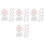 8Pcs Multi Plastic Pet Hair Roller with Handle Portable Lint Remover 8