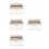 4Pièces Piano Pouce Transparent 17 Tons Kalimba Compact En 4