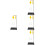 4Sets Physik Unterricht Set Seilzugblock Mit Halter Aus ABS Bunt 7