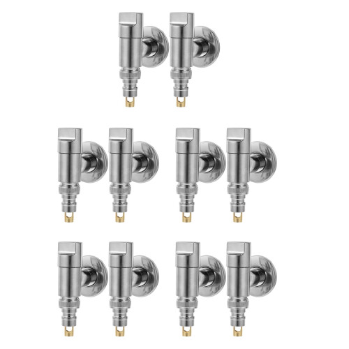 10Pièces Robinet D'angle Inox Automatique Compatible Machines À 2