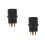 2Pcs Compact Rv Generator Plug Adapter 30A to 50A Heavy Duty Black 4