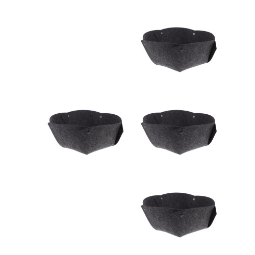 16Pcs Reusable Black Felt Planter Box Liners for Garden and Home Use 2