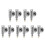 10Pièces Robinet D'angle Inox Automatique Compatible Machines À 8
