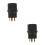 2Pcs Compact Rv Generator Plug Adapter 30A to 50A Heavy Duty Black 7