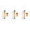 9Pcs Cosmetics Brush Set Bamboo Handle Nylon Bristles Assorted Colors 5