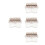 4Pièces Piano Pouce Transparent 17 Tons Kalimba Compact En 3