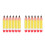 12Pcs PVC Inflatable Pencil Balloons Multi to School Decor 7