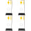 4Sets Physik Unterricht Set Seilzugblock Mit Halter Aus ABS Bunt 6