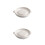 2Pcs Ceramic Food Masher Bowl White Vegetable Fruit Grinding Tool 7