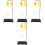 4Sets Physik Unterricht Set Seilzugblock Mit Halter Aus ABS Bunt 4